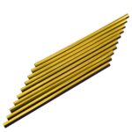 10 Uds molduras interiores de coche salida de aire acondicionado decorativa Clip de tira brillante en forma de U, Gold