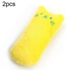 2 uds., juguetes con hierba gatera para rechinar los dientes, divertido juguete interactivo de peluche para gatos, gatitos y mascotas, juguete para masticar, garras, mordedura de pulgar, menta para gatos
