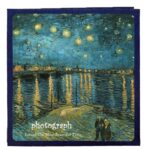 Álbum de fotos hecho a mano de bricolaje de arte retro Álbum de película autoadhesivo, 16 inch Starry Night