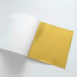 100 PCS 9x9CM Etiqueta decorativa de hotel de hoja de oro de imitación - Imagen 2
