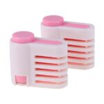 4 rebanadoras de pasteles DIY 5 capas rebanadora de pasteles, 4 PCS DIY Cake Slicers (Pink), 4 PCS DIY Cake Slicers (Green)