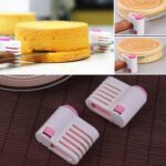 4 rebanadoras de pasteles DIY 5 capas rebanadora de pasteles, 4 PCS DIY Cake Slicers (Pink), 4 PCS DIY Cake Slicers (Green) - Imagen 3