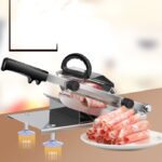 Máquina cortadora de verduras y carne ajustable de espesor Manual para el hogar de acero inoxidable de aleación, Meat Slicing Machine - Imagen 4
