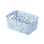 Caja de plástico de almacenamiento de ropa interior, estante de almacenamiento de productos para el cuidado de la piel de escritorio, S 23x16.5x10cm, L 34x23x10cm - Imagen 2