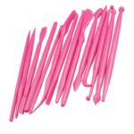 28 PCS Mini Fondant Styling Grabado Grupo Herramientas Pastel Grabado Pluma, 28 PCS Rose Red