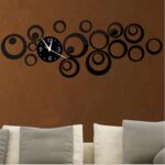 Reloj de pared 3D tridimensional acrílico espejo de moda pegatinas de pared reloj DIY círculo combinación reloj decorativo - Imagen 2