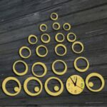 Reloj de pared 3D tridimensional acrílico espejo de moda pegatinas de pared reloj DIY círculo combinación reloj decorativo - Imagen 4