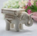 Elefante retro té luz de la vela Titular de candelabros boda Decoración Artesanía té luz titular de la luz del té - Imagen 2
