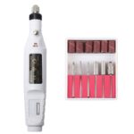 1 Juego de máquina eléctrica profesional de manicura, bolígrafo para pedicura, lima de uñas, herramientas para uñas, taladro de 6 bits, EU Plug White - Imagen 2