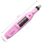 1 Juego de máquina eléctrica profesional de manicura, bolígrafo para pedicura, lima de uñas, herramientas para uñas, taladro de 6 bits, EU Plug White - Imagen 3