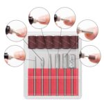 1 Juego de máquina eléctrica profesional de manicura, bolígrafo para pedicura, lima de uñas, herramientas para uñas, taladro de 6 bits, EU Plug White - Imagen 5
