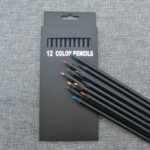 Conjunto de artista de dibujo a lápiz colorido carbón