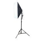 Kit de caja de luz para estudio fotográfico (soporte de lámpara de cuatro enchufes + caja de luz con flash de 50 x 70 cm + soporte de luz de 2 m) - Imagen 2