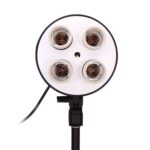 Kit de caja de luz para estudio fotográfico (soporte de lámpara de cuatro enchufes + caja de luz con flash de 50 x 70 cm + soporte de luz de 2 m) - Imagen 5