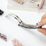 Accesorios para el cabello con pinza elástica para el pelo con diamantes de imitación de cristal a la moda para chicas - Imagen 4