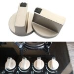 Perillas de Control de interruptor giratorio de Metal Universal, accesorios de repuesto para estufa de Gas de cocina casera, 2 uds., 2 PCS Shaft Diameter 6mm