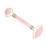 Rodillo de masaje de doble cabeza, cristal rosa Natural, piedra de Jade de cuarzo, herramienta de salud y belleza para el cuerpo Facial y anticelulitis - Imagen 3