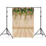 1.5m x 2.1m Simulación Tablón de madera Flor Pared Accesorios para fotos Fotografía Fondo paño - Imagen 2