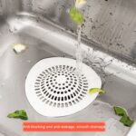 Colador de silicona para fregadero de cocina, recogedor de pelo para baño, Hair Catcher - Imagen 5