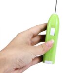 Batidora de huevos eléctrica de mano para el hogar, batidora de huevos de acero inoxidable, café, leche, té - Imagen 4
