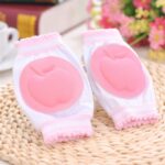 Los niños pequeños del bebé aprenden a caminar rodillera respirable del protector antideslizante de la rodilla, 13*9CM (Pink)