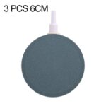 Piedra de burbuja de oxígeno para acuario, placa de Gas, cabezal de oxigenación, mesa de arena, disco de oxígeno, piedra de Gas, 3 PCS 6cm Bubble Tray