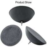 Piedra de burbuja de oxígeno para acuario, placa de Gas, cabezal de oxigenación, mesa de arena, disco de oxígeno, piedra de Gas, 8cm Semicircular Gas Stone - Imagen 3