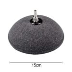 Piedra de burbuja de oxígeno para acuario, placa de Gas, cabezal de oxigenación, mesa de arena, disco de oxígeno, piedra de Gas, 15cm Semicircular Gas Stone - Imagen 2