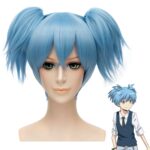 Anime Assassination Classroom Shiota Nagisa peluca con coleta disfraz de Cosplay pelo sintético