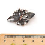 Pendientes de cristal con pétalos de cinco hojas Pendientes de diamantes rosas Joyería simple - Imagen 3