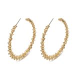 Pendientes redondos vintage de moda joyería femenina - Imagen 2
