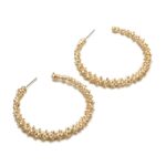 Pendientes redondos vintage de moda joyería femenina - Imagen 3