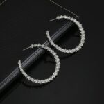 Pendientes redondos vintage de moda joyería femenina - Imagen 5
