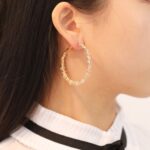 Pendientes redondos vintage de moda joyería femenina - Imagen 6