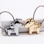 Llavero de pareja con imán, colgante de bolsa de coche de regalo pequeño de Metal creativo - Imagen 4
