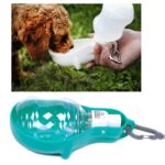 Alimentador de agua portátil para perros y gatos, hervidor para mascotas para salir, 200ml Blue