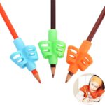 Herramientas de corrección de postura de agarre de ayuda de escritura de lápiz para niños no tóxicos, entrega de color aleatorio