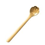 Cuchara de café con garra de gato creativa de acero inoxidable, cuchara para pastel y postre, Cat Claw Spoon Gold - Imagen 2