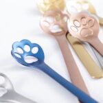 Cuchara de café con garra de gato creativa de acero inoxidable, cuchara para pastel y postre, Cat Claw Spoon Rose Gold - Imagen 4