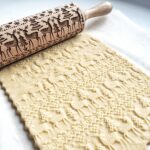 Rodillo con grabado navideño para hornear galletas, Fondant, masa para pasteles, rodillo grabado, 2 uds. - Imagen 4