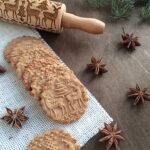Rodillo con grabado navideño para hornear galletas, Fondant, masa para pasteles, rodillo grabado, 2 uds. - Imagen 5