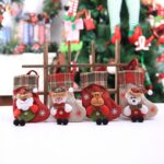 Mini medias navideñas, bolsas de regalo, decoraciones navideñas para fiesta en casa, 2 uds. - Imagen 4