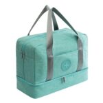 Bolsa de playa impermeable de gran capacidad, doble capa, bolsas deportivas portátiles, bolsas de cubo, bolsas de viaje