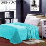 Manta polar de franela de Color liso, colcha a cuadros supersuave, funda para sofá, sábanas cálidas de invierno, mantas de piel sintética de fácil lavado, 70x100cm