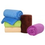 Manta polar de franela de Color liso, colcha a cuadros supersuave, funda para sofá, sábanas cálidas de invierno, mantas de piel sintética de fácil lavado, 70x100cm - Imagen 4