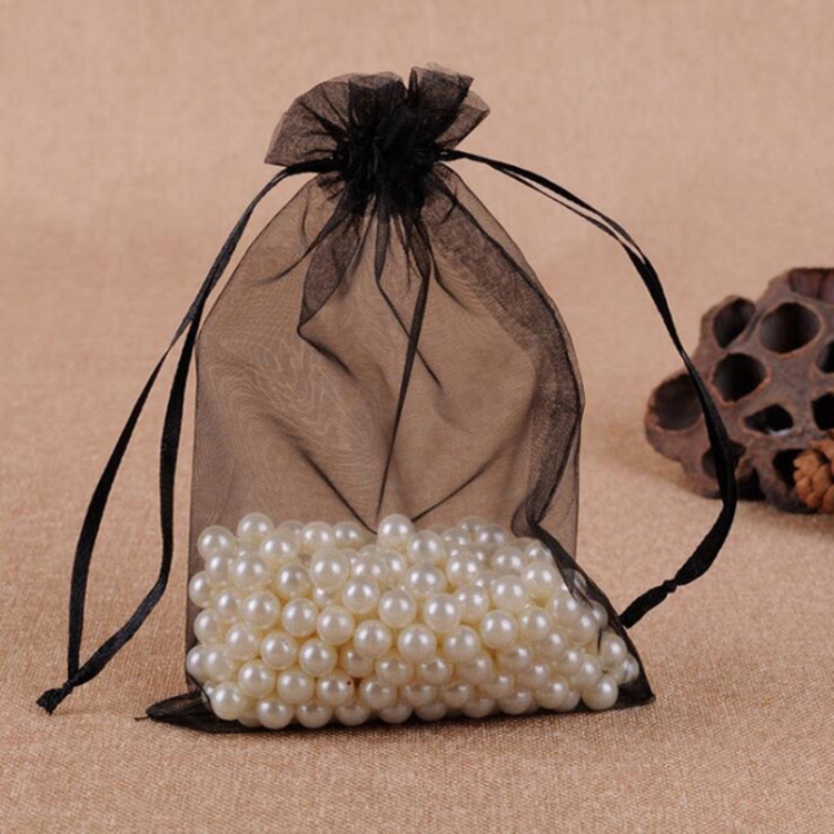 TBD0203040402D.jpg 100 PCS Bolsas de regalo Joyería Bolsa de organza Bolsas dibujables para fiesta de cumpleaños de boda, 9X12cm - Imagen 1