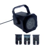8W LED Iluminación de escenario Patrón de copo de nieve de Navidad Lámpara de proyección Efecto Luz láser, US Plug, EU Plug