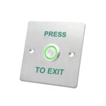 Panel de acero inoxidable metálico S88622L con interruptor de control de acceso impermeable