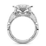 Anillo de bodas para mujer con rosa de moda y diamantes, 9 - Imagen 4
