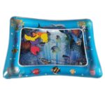 3 uds bebé inflable acuario juego de agua cojín postrado estera de juguete, Blue 60*50cm